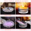 TOROKOM 2Pcs Monomer Dappen Dish Glass Nail Dishes with Lids Colorful Small Nail Cup Jars Damping Dapping Dish for Acrylic Nails Liquid Powder Containers view 4