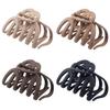 4 Pieces 3.5'' Large Octopus Claw Clips for Thick Long Hair, Big Hair Clips for Women, Strong Hold Hair Claw Clips, Matte Non-slip Jaw Hair Clips (Neutral Color) view 1