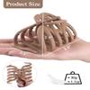 4 Pieces 3.5'' Large Octopus Claw Clips for Thick Long Hair, Big Hair Clips for Women, Strong Hold Hair Claw Clips, Matte Non-slip Jaw Hair Clips (Neutral Color) view 3