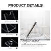 Zerodeko 2pcs Acrylic Makeup Brush and Pen Display Rack Single-hole Multi-functional Organizer for Beauty Tools and Stationery Transparent Design for Desktop Organization view 2