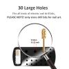 Large 2 in 1 Nail Drill Bits Holder with Nail Drill Bits Cleanser, 30 Holes Dustproof Drill Bits Stand Displayer Organizer Container Manicure Tools - Black view 4