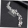 KALLORY Diamond Crystal Hair Comb Bridal Headdress Rhinestone Insert for Wedding Half up down Hairstyle Accessory view 3