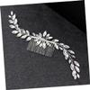 KALLORY Diamond Crystal Hair Comb Bridal Headdress Rhinestone Insert for Wedding Half up down Hairstyle Accessory view 4