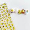 Dedyel Smile Nail Art Stickers 5D Embossed Cute Smile Face Kawaii Self-Adhesive Nail Stickers for Women Girls Kids Nail Art Decoration view 2