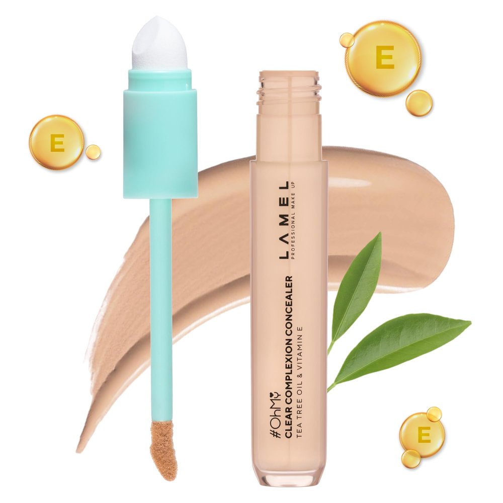 LAMEL OH my Clear Face Concealer - Vitamin E & Tea Tree Extract - Skin Care, Moisturizing & Waterproof - Vegan Formula - Brightening & Protection, 402-0,23 fl.oz