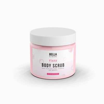 Bella All Natural Fizzy Body Scrub & Booty Scrub For Silky, Smooth Skin - Reduce Stretchmarks & Cellulites