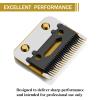 Amorka FX802G Replacement Blades for FX870 Clippers, Replacement Clipper Blades Compatible with Barberology FX870/FXF880/FX810/FX825/FX673N, Gold view 4