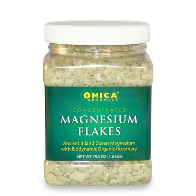 Magnesium Foot Bath Flakes with Biodynamic Organic Rosemary (1.6 lb)