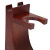 and Brush Stand, Wooden Shaving Holder with Weighted Bottom for Women and Men Universal Brush Storage Rack for Most Shaves and Brushes view 3