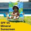 Hello Bello Mineral SPF 55 Sunscreen Lotion with Prebiotics, Water Resistant and Reef Friendly Sun Protection for Babies and Kids, 3 fl oz (Pack of 1) view 3