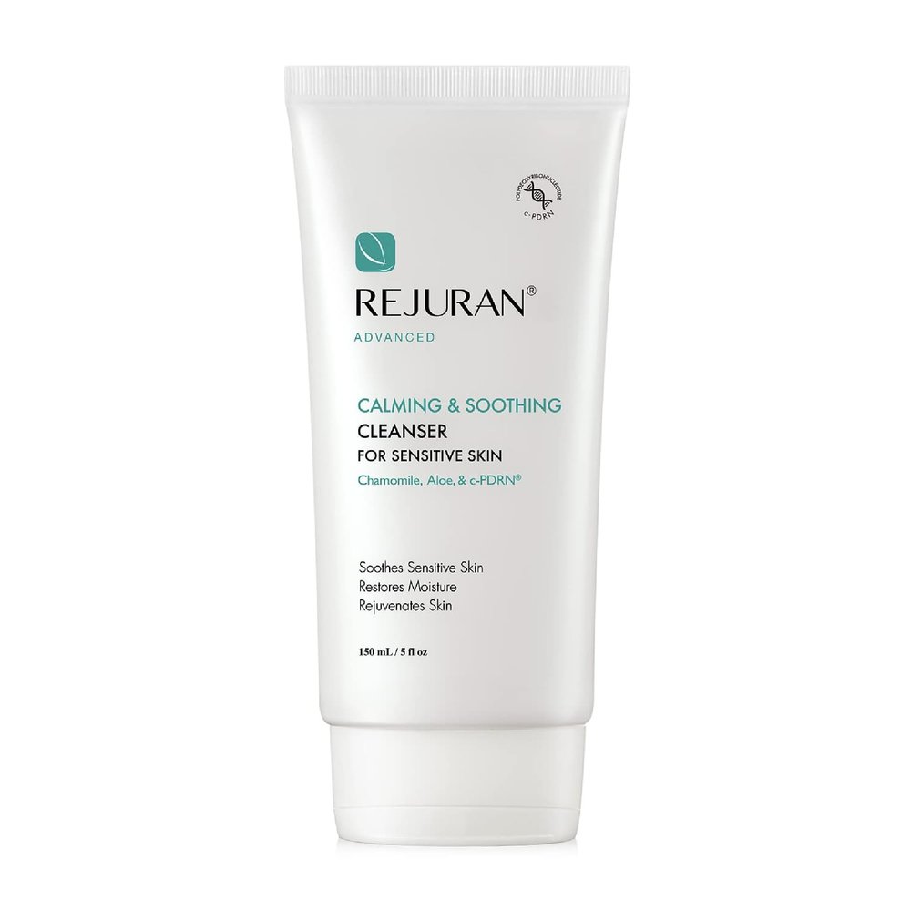 REJURAN Advanced Calming & Soothing Cleanser, c-PDRN - Gentle Gel Face Wash Suitable for Sensitive Skin, Effectively Retains Moisture (5.29 oz)