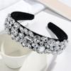 Baroque Rhinestone Fashion Women's Headband -Silver view 1