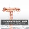 Safety Razor for Men and Women,All Double Edge Razor Blades Lady Razor Eco-Friendly Zero Waste Beauty Environmentally,Rose Gold view 4