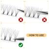 QUEWEL Premade Lash Fans, 6D Premade Fans Eyelash Extensions 0.10mm Thickness C Curl 11mm Volume Lash Extensions Short Stem Pre Made Fans Eyelash Extensions(6D 0.10C 11mm) view 4