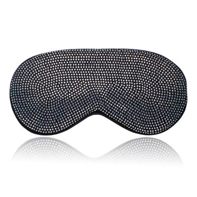 Natalie Mills Bling Sleeping Masks! Beauty Sleep Masks! REAL Silk Eye Masks! (Black & White)