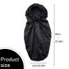 TCOTBE 3 Pcs Foldable Extra Long Sleeping Caps Soft Stain Satin Hair Braid Bonnet with Button Comfortable Single Lay Hair Covers Long Braids Bonnet for Women with Long Hair Deadlocks Curly Hair Blue view 2