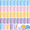 480 Count Compressed Facial Sponges Makeup Removal Round Face Wash Sponge Reusable for Cleansing Exfoliating PVA Spa Facial Pads for Women Esthetician Beauty Remover Supplies(Yellow,purple,blue,pink) view 1