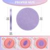 480 Count Compressed Facial Sponges Makeup Removal Round Face Wash Sponge Reusable for Cleansing Exfoliating PVA Spa Facial Pads for Women Esthetician Beauty Remover Supplies(Yellow,purple,blue,pink) view 2