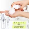70 Pcs 2 oz Plastic Foam Soap Dispensers Refillable Lash Shampoo Bottles with Pump Mini Eyelash Cleaning Foam Bottle Dispenser for Refillable Travel Cosmetics (Transparent) view 3
