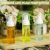 70 Pcs 2 oz Plastic Foam Soap Dispensers Refillable Lash Shampoo Bottles with Pump Mini Eyelash Cleaning Foam Bottle Dispenser for Refillable Travel Cosmetics (Transparent) view 4