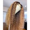 13 * 4 Highlight Transparent Lace Front Curly Wigs view 2