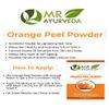 ROSEVILLA MR Ayurveda 100% Organic Orange Peel Powder | Orange Peel Powder for Skin | Orange Peel Powder for Face | No Added Chemicals, 100 Grams view 3