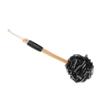 Beavorty 60g Bath Skin Exfoliating Brush Wooden Handle Charcoal Shower Cleaning Tool for Body Scrubbing and Foaming Dual-Sided Bath Brush for Smooth Skin view 1