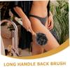 Beavorty 60g Bath Skin Exfoliating Brush Wooden Handle Charcoal Shower Cleaning Tool for Body Scrubbing and Foaming Dual-Sided Bath Brush for Smooth Skin view 4