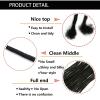 0.4 cm Width 8 Inch 60 Strands Human Hair Loc Extensions, Natural Black 100% Full Handmade Permanent Real Human Hair Dreadlock Extensions for Women/Men/Kids Can Be Dyed Bleached Curled Twisted view 2