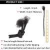 0.4 cm Width 8 Inch 60 Strands Human Hair Loc Extensions, Natural Black 100% Full Handmade Permanent Real Human Hair Dreadlock Extensions for Women/Men/Kids Can Be Dyed Bleached Curled Twisted view 3