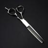 Professional Hair Cutting Shears, 6inch Professional Japan 440c Steel Silver Upscale scissor hair scissors haircut thinning barber tools cutting shears hairdressing scissors (Color : Thinning) view 2