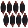 20 Inch Pre-Separated Springy Afro Twist 8 Pack Spring Twist Crochet Braiding Hair For Butterfly Soft Locs Synthetic Marley Twist Hair Extension For Black Women(8 Strands/Pack,RS350#) view 3