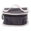 Beavorty Portable Grey Storage Case Compartments for Bottles Nail Polish Canvas Organizer for Travel and Home Use view 1