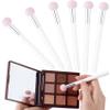 PAGOW 6pcs Sponge Makeup Applicator With Handle, Sponge Eyeshadow Applicators Makeup, Eyeshadow Sponge Brush, Cotton Eye Makeup Eyeshadow Brushes for Women Girls (4.5 inch Long) Washable view 1