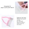 Eyelash Comb Separator MSQ Eyelash Mascara Brush and Comb Lash Separator With Comb Cover Arc Designed Cosmetic Brushes Tool Pink (1PCS) view 4