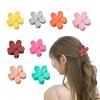 8 Pieces Flower Shape Hair Claw Clip for Women Girls Barrette Crab Jaw Clamps Ponytail Hairpins Headwear (B) view 1