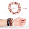 18 Pieces Silk Hair Scrunchies Silk Hair Tie Elastic Ponytail Holders for Women Girls Hair Accessories (004) view 2