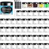 100 Set Plastic Jars Makeup Travel Makeup Container with Lids Small Storage Containers for Creams Toiletries Chalkboard Label Stickers Marker(1 oz,Black) view 1