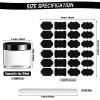 100 Set Plastic Jars Makeup Travel Makeup Container with Lids Small Storage Containers for Creams Toiletries Chalkboard Label Stickers Marker(1 oz,Black) view 2