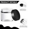 100 Set Plastic Jars Makeup Travel Makeup Container with Lids Small Storage Containers for Creams Toiletries Chalkboard Label Stickers Marker(1 oz,Black) view 3