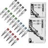 Wormhole Tattoo Cartridge Needles Long Taper 50pcs Assorted Disposable Tattoo Needle Cartridges Mixed 5RL 7RL 9RL 5RS 7RS 9RS 15M1 21M1 15RM 21RM Round Liner Shader Magnum Round Magnum view 1