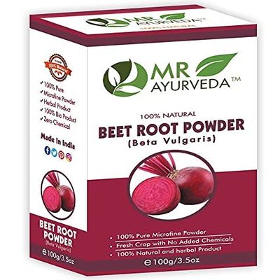 ROSEVILLA MR Ayurveda 100% Pure BeetRoot Powder | BeetRoot Powder Organic | BeetRoot Powder for Skin | BeetRoot Powder for Hair | BeetRoot Powder for Face | No Added Chemicals, 100 Grams