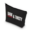 BDPWSS Makeup Bag For Women Dark And Twisty TV Show Inspire Gifts For Nurses Doctor Paramedics Toiletry Bag Travel Pouch (Dark & twisty bl 2) view 1