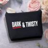 BDPWSS Makeup Bag For Women Dark And Twisty TV Show Inspire Gifts For Nurses Doctor Paramedics Toiletry Bag Travel Pouch (Dark & twisty bl 2) view 3