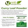 ROSEVILLA MR Ayurveda 100% Pure Curry Leaves Powder | Kadi Patta Powder for Hair | Curry Leaf Powder for Skin, 100 Grams view 3