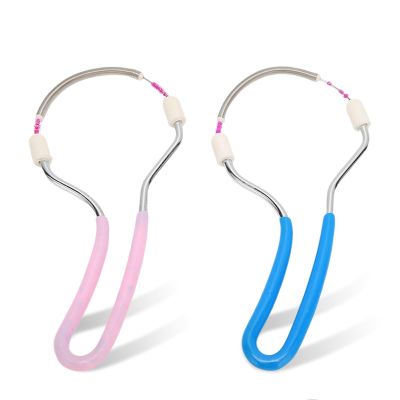 2pcs Spring Hair Remover, Portable Stainless Steel Threading Tool Upper Lip Chin Cheeks Eyebrow Removes Hairs Makeup Tool for Women Face Threading Tool