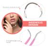 2pcs Spring Hair Remover, Portable Stainless Steel Threading Tool Upper Lip Chin Cheeks Eyebrow Removes Hairs Makeup Tool for Women Face Threading Tool view 3