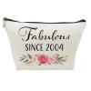 21st Birthday Gifts for Girls, Sweet 21 Year Old Gift Makeup Bag, 21 Birthday Gift Makeup Bags for Her, Sister, Friend, Daughter, Teen Girl Gifts Makeup travel Bag, Cosmetic Bag, Fabulous Since 2004 view 1