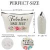 18th Birthday Gifts for Girls, Sweet 18 Year Old Gift Makeup Bag, 18 Birthday Gift Makeup Bags for Her, Sister, Friend, Daughter, Teen Girl Gifts Makeup travel Bag, Cosmetic Bag, Fabulous Since 2007 view 2