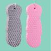 BZG 2Pack exfoliating Bath Sponge,Bath sponges for Shower,Bath sponges for Women,Shower Sponge, Pink Grey 2 Count (Pack of 1) view 1